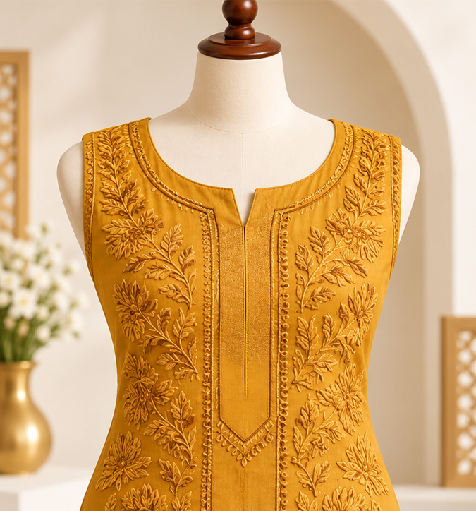 Ladies Chikan Kurti