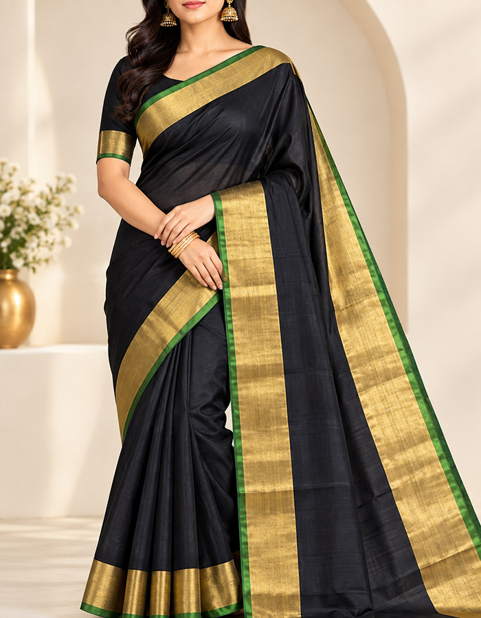 Bordered Uppada Silk Saree